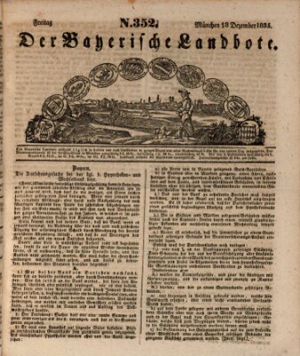 Der Bayerische Landbote Freitag 18. Dezember 1835