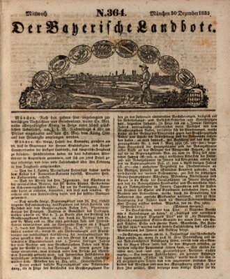 Der Bayerische Landbote Mittwoch 30. Dezember 1835