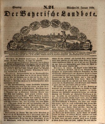 Der Bayerische Landbote Sonntag 24. Januar 1836