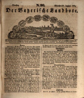 Der Bayerische Landbote Dienstag 26. Januar 1836