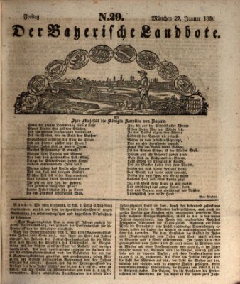 Der Bayerische Landbote Freitag 29. Januar 1836