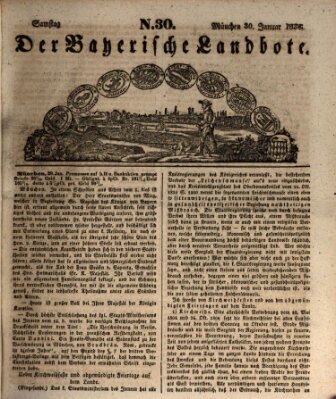 Der Bayerische Landbote Samstag 30. Januar 1836