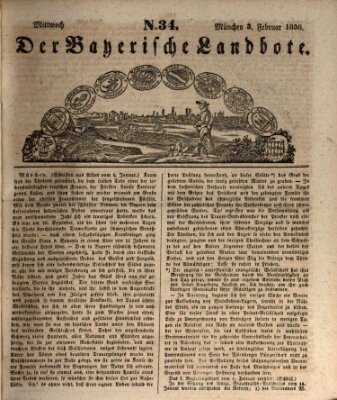 Der Bayerische Landbote Mittwoch 3. Februar 1836