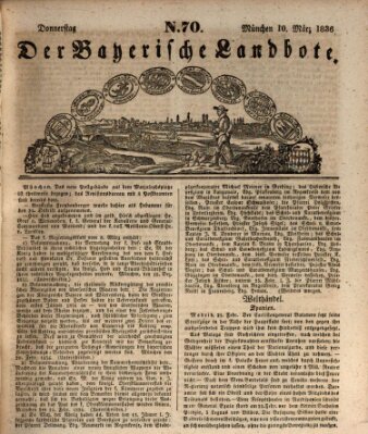 Der Bayerische Landbote Donnerstag 10. März 1836