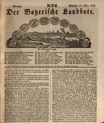 Der Bayerische Landbote Montag 14. März 1836