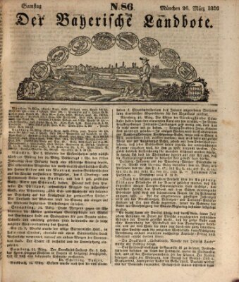 Der Bayerische Landbote Samstag 26. März 1836