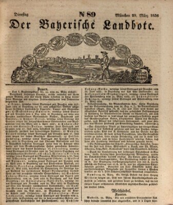 Der Bayerische Landbote Dienstag 29. März 1836