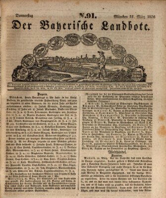 Der Bayerische Landbote Donnerstag 31. März 1836