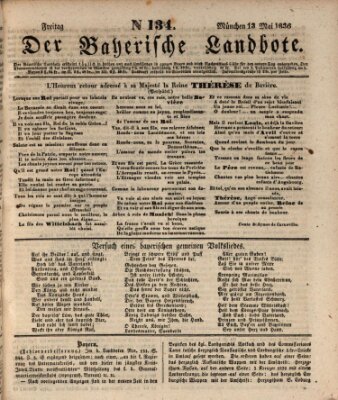 Der Bayerische Landbote Freitag 13. Mai 1836