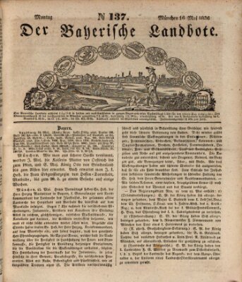 Der Bayerische Landbote Montag 16. Mai 1836