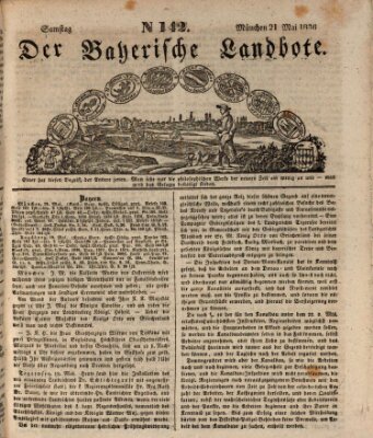 Der Bayerische Landbote Samstag 21. Mai 1836