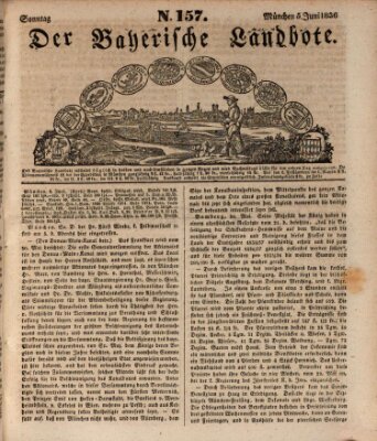 Der Bayerische Landbote Sonntag 5. Juni 1836