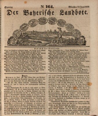 Der Bayerische Landbote Sonntag 12. Juni 1836