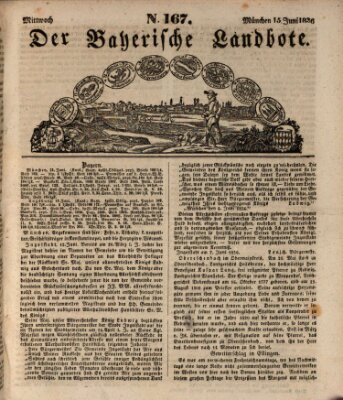 Der Bayerische Landbote Mittwoch 15. Juni 1836