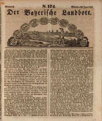 Der Bayerische Landbote Mittwoch 22. Juni 1836