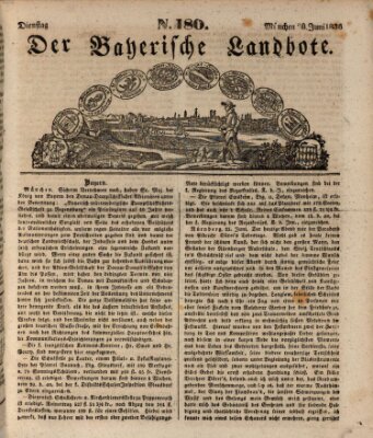 Der Bayerische Landbote Dienstag 28. Juni 1836