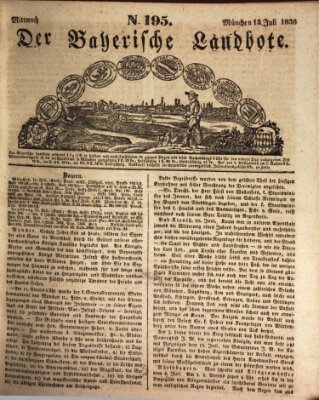 Der Bayerische Landbote Mittwoch 13. Juli 1836