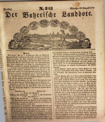 Der Bayerische Landbote Dienstag 30. August 1836