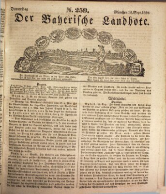 Der Bayerische Landbote Donnerstag 15. September 1836