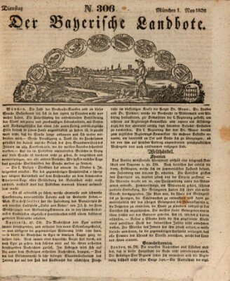 Der Bayerische Landbote Dienstag 1. November 1836