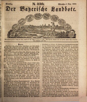 Der Bayerische Landbote Samstag 5. November 1836