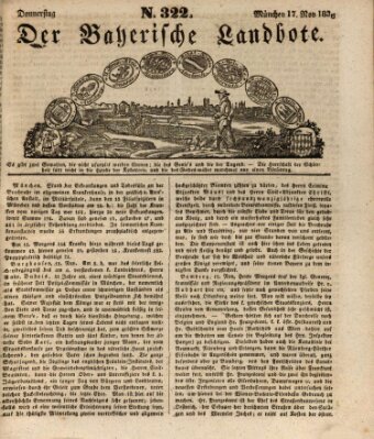 Der Bayerische Landbote Donnerstag 17. November 1836