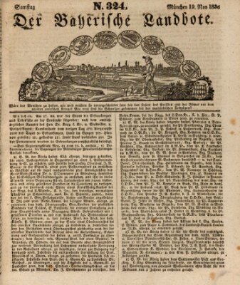 Der Bayerische Landbote Samstag 19. November 1836