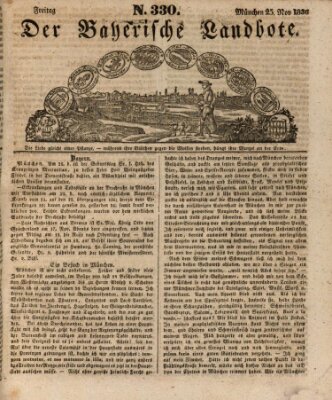 Der Bayerische Landbote Freitag 25. November 1836