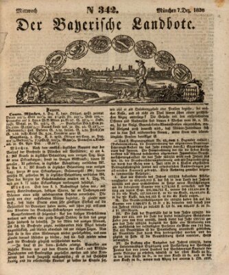 Der Bayerische Landbote Mittwoch 7. Dezember 1836