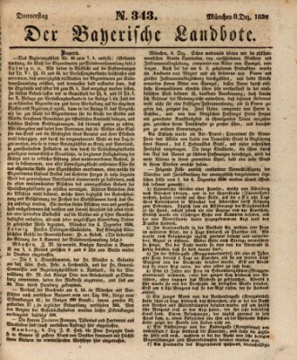 Der Bayerische Landbote Donnerstag 8. Dezember 1836