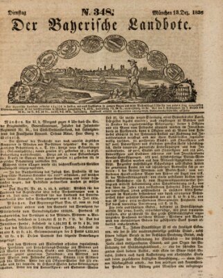 Der Bayerische Landbote Dienstag 13. Dezember 1836