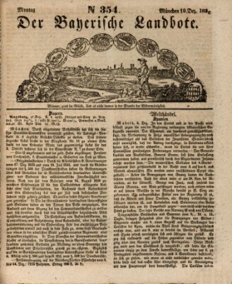 Der Bayerische Landbote Montag 19. Dezember 1836