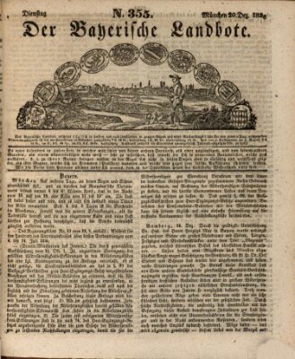 Der Bayerische Landbote Dienstag 20. Dezember 1836