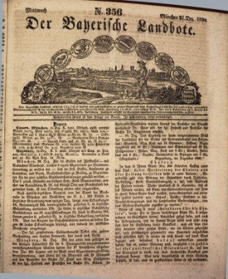 Der Bayerische Landbote Mittwoch 21. Dezember 1836