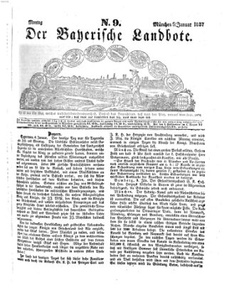 Der Bayerische Landbote Montag 9. Januar 1837