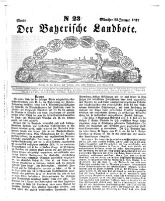 Der Bayerische Landbote Montag 23. Januar 1837