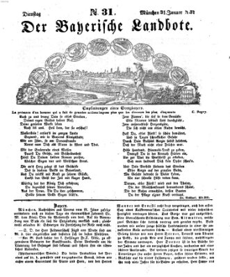 Der Bayerische Landbote Dienstag 31. Januar 1837