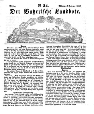 Der Bayerische Landbote Freitag 3. Februar 1837