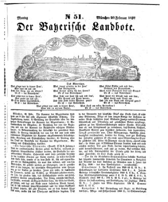 Der Bayerische Landbote Montag 20. Februar 1837