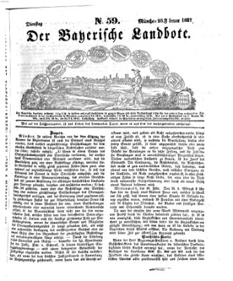 Der Bayerische Landbote Dienstag 28. Februar 1837