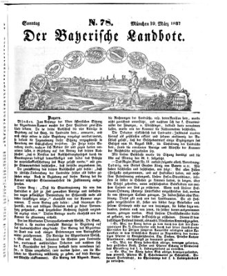 Der Bayerische Landbote Sonntag 19. März 1837