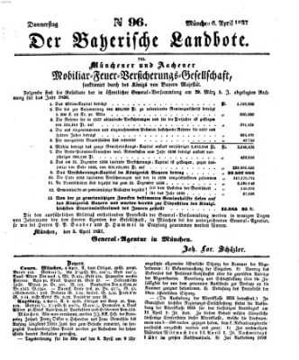 Der Bayerische Landbote Donnerstag 6. April 1837