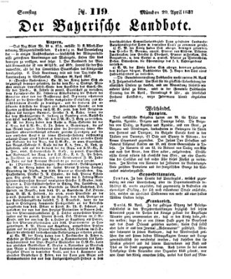 Der Bayerische Landbote Samstag 29. April 1837