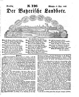 Der Bayerische Landbote Samstag 6. Mai 1837