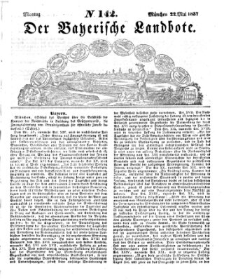 Der Bayerische Landbote Montag 22. Mai 1837