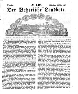 Der Bayerische Landbote Sonntag 28. Mai 1837