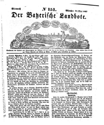 Der Bayerische Landbote Mittwoch 31. Mai 1837