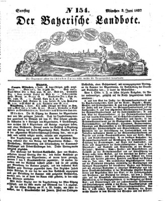 Der Bayerische Landbote Samstag 3. Juni 1837