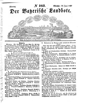 Der Bayerische Landbote Montag 12. Juni 1837