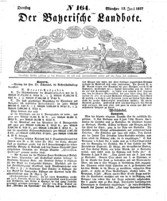 Der Bayerische Landbote Dienstag 13. Juni 1837